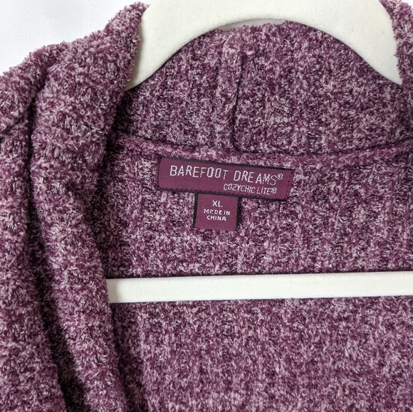 XL BAREFOOT DREAMS Montecito Knit Ribbed Long Draped Sweater - Picture 12 of 13